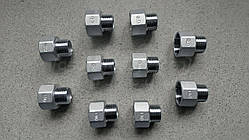 Футорка зворотна різьбова нержавіюча DN25x20 (1"х3/4"), н/ж сталь AISI 304, Class 150, BSPP, лита