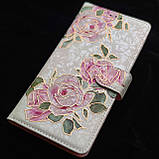 Чохол-книжка Color Book Leather для Xiaomi Redmi Note 13 Pro 5G / Poco X6 5G Rose Flowers, фото 5