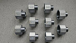 Футорка зворотна різьбова нержавіюча DN32х20 (1"1/4х3/4"), н/ж сталь AISI304, Class 150, BSPP, лита