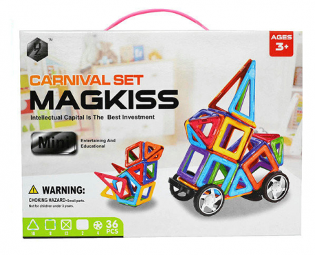 Магнитный конструктор Magkiss 36 детели HD340A Magformers швидка відправка