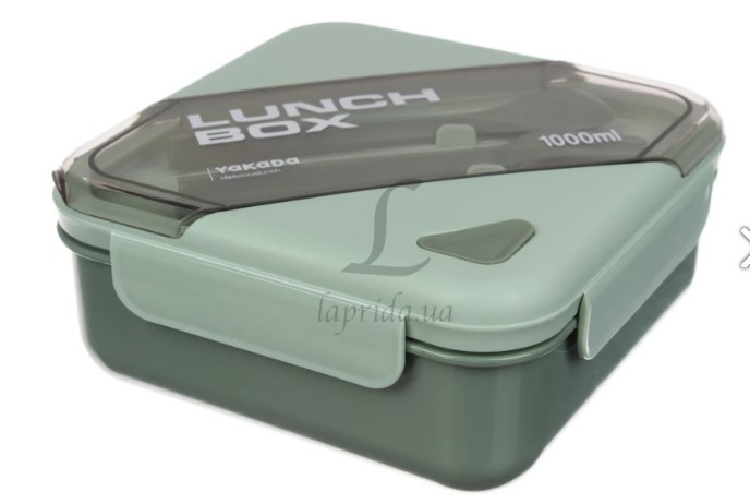 Ланч - бокс для їжі "Lunch", зелений 64-21-1639, фото 1