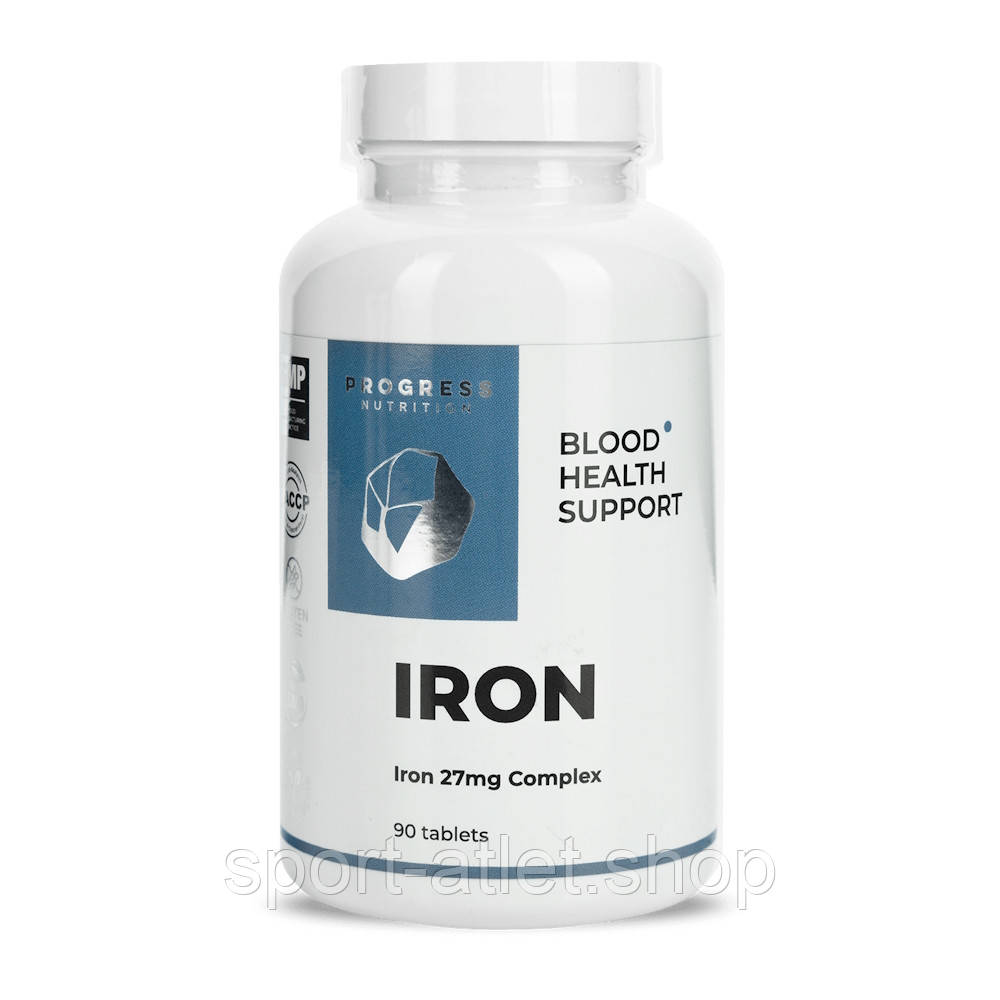 Вітаміни та мінерали Progress Nutrition Iron Complex, 90 таблеток