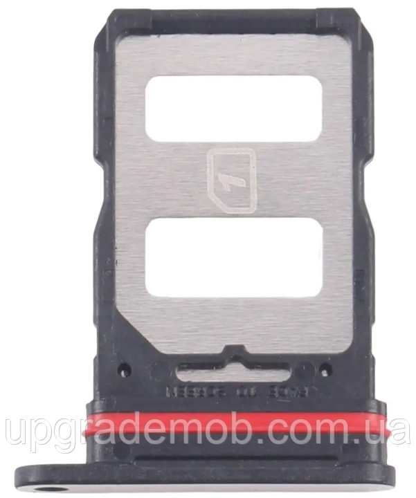 Тримач Sim-карти та карти пам'яті Infinix Note 40 чорний Obsidian Black на дві Sim-карти, фото 1