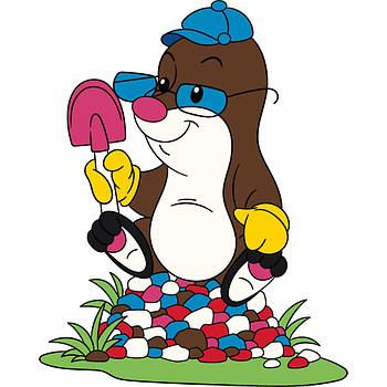 Дитяча картина-розмальовка на холсті Кріт Art Craft 25х30 см (15116-AC)