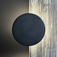 Лед світильник настінний накладний з контурною підсвіткою 9Вт 3000К/4200K/6500K 900 Лм чорний IP65