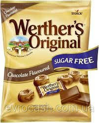 Карамельні цукерки Werthers original без цукру Chocolate 60г 12шт