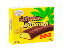 Бананове суфле в шоколаді Hauswirth Schoko-Bananen, 150 г 24/ящ