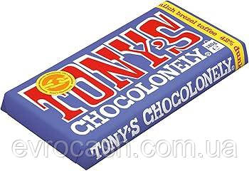 Шоколадка Tony's dunkle vollmich 42% brezel toffee 180 г 15шт/ящ