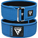 Пояс для важкої атлетики RDX RX1 Weight Lifting Belt BLUE-M, фото 3