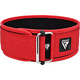 Пояс для важкої атлетики RDX RX1 Weight Lifting Belt RED-S, фото 4