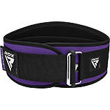 Пояс для важкої атлетики RDX RX3 EVA Curve неопреновий PURPLE-S, фото 4