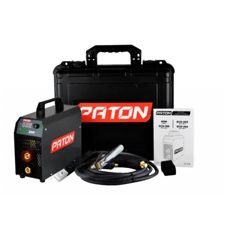 Зварювальний апарат інверторний PATON ECO-200-С + кейс (5.5 кВА, 200 А) (1012020013)