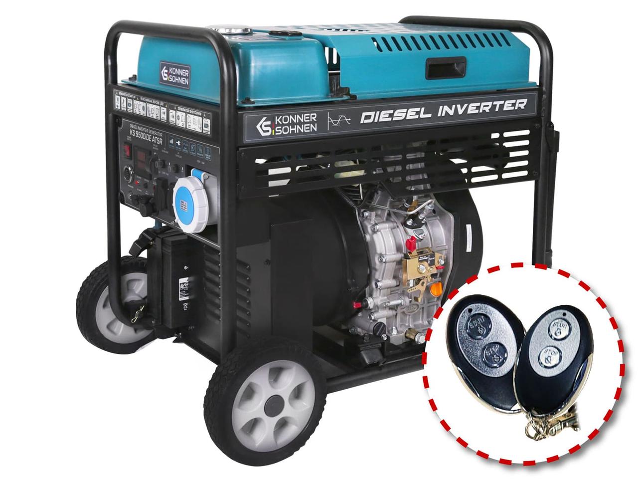 Дизельний інверторний генератор Konner&Sohnen KS 9500iDE ATSR