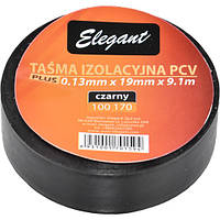 Ізолента PVC 10m чорна "ELEGANT" 100170 підвищ.якості (уп.10шт)
