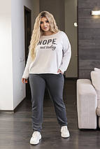 Жіночий спортивний костюм двонитка "Foll" | Норма і батал, фото 3