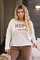 Жіночий спортивний костюм двонитка "Foll" | Норма і батал, фото 4