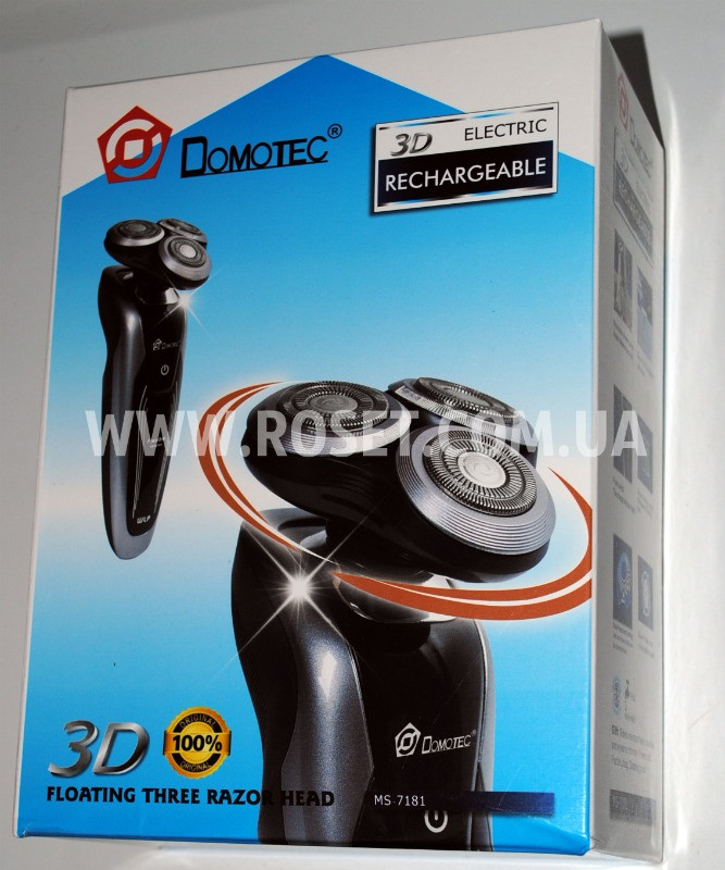 Бездротова електробритва-тример — Domotec 3D MS-7181 3в1