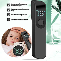 Безконтактний електронний термометр/Інфрачервоний градусник Manunn Premium Pro, Black