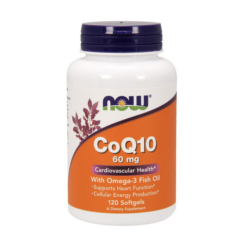NOW CoQ10 60 mg with Omega-3 (120 softgels)