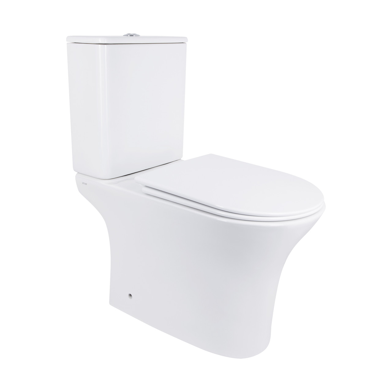 Унітаз-компакт Qtap Presto безобідковий з сідінням Soft-close QT24221217AW Krash Твій Вибір, фото 1