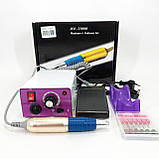 Фрезер для манікюру з педаллю для ноги DM4, потужний манікюрний фрезер, фрезер з насадками для манікюру, фото 9