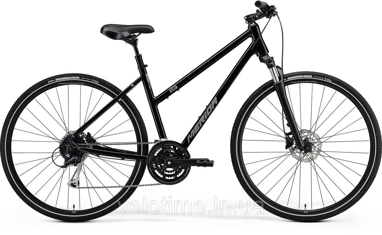 Merida Crossway 100 L 2025 (M,GLOSSY BLACK(SILVER)), фото 1
