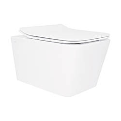 Унітаз підвісний Qtap Crow безобідковий з сідінням Soft-close QT05335170W Krash Твій Вибір