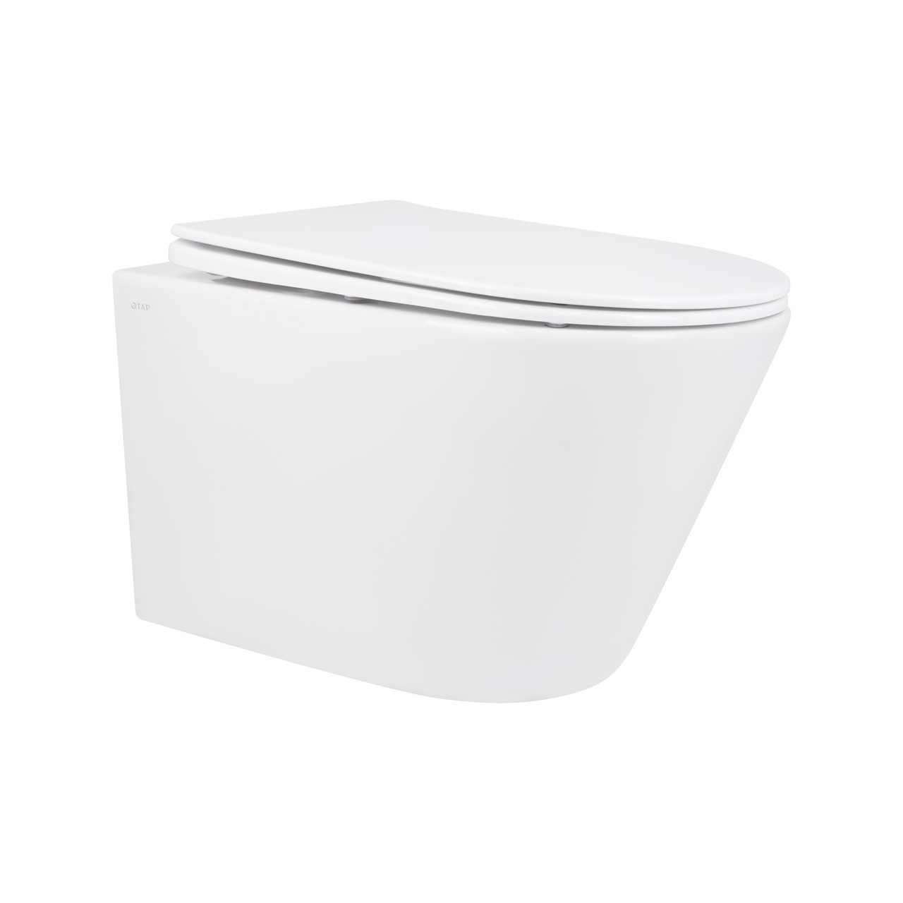 Унітаз підвісний Qtap Swan безобідковий з сідінням Soft-close QT16335178W Krash Твій Вибір, фото 1