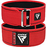 Пояс для важкої атлетики RDX RX1 Weight Lifting Belt RED-M, фото 3