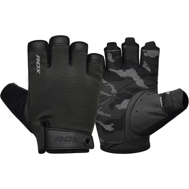 Рукавички для фітнесу RDX T2 Half Black PLUS-M