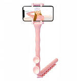 Гнучкий тримач для телефону з універсальними присосками Cute Worm Lazy Holder. Колір: рожевий, фото 10