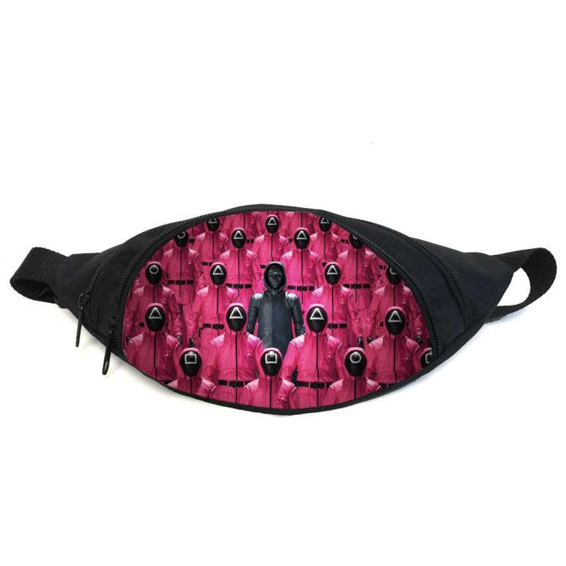 Поясна сумка бананка Гра в кальмара (GB — Squid Game 05) Gear Bag чорна
