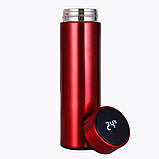 Термос UNIQUE UN-1006 500мл із датчиком температури, Термос із дисплеєм температури. Колір: червоний, фото 9