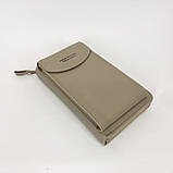 Гаманець-клатч із еко-шкіри Baellerry Forever N8591, практичний маленький жіночий гаманець. Колір: сірий, фото 10