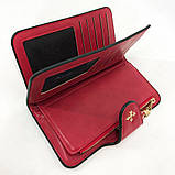 Клатч портмоне гаманець Baellerry N2341, Жіночий ексклюзивний гаманець, Невеликий гаманець. Колір: червоний, фото 10