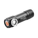 Налобний ліхтар Police BL-2155-XPE + вбудований акумулятор + USB, Потужний акумуляторний ліхтарик налобний, фото 10