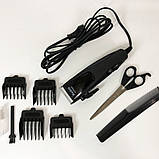 Машинка для стрижки MAGIO МG-584 кераміка, Машинка окантувальна, Електробритва з насадками для бороди, фото 9