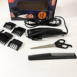 Машинка для стрижки MAGIO МG-584 кераміка, Машинка окантувальна, Електробритва з насадками для бороди, фото 10