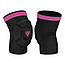Наколінники спортивні RDX HOSIERY KNEE FOAM K5 BLACK/PINK-S (пара), фото 3