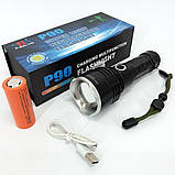 Ліхтар поліцейський X-Balog BL-531-P90 1х26650 8800mah USB/microUSB/ 3хААА R3 функція Power Bank, фото 10