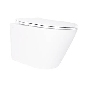 Унітаз підвісний Qtap Swan безобідковий з сідінням Soft-close QT16335180W