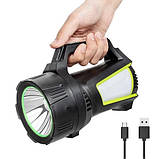 Ліхтар кемпінг переносний T100A-10W+2COB з бічними LED white/red/blue, Акумуляторна лампа для кемпінгу, фото 9