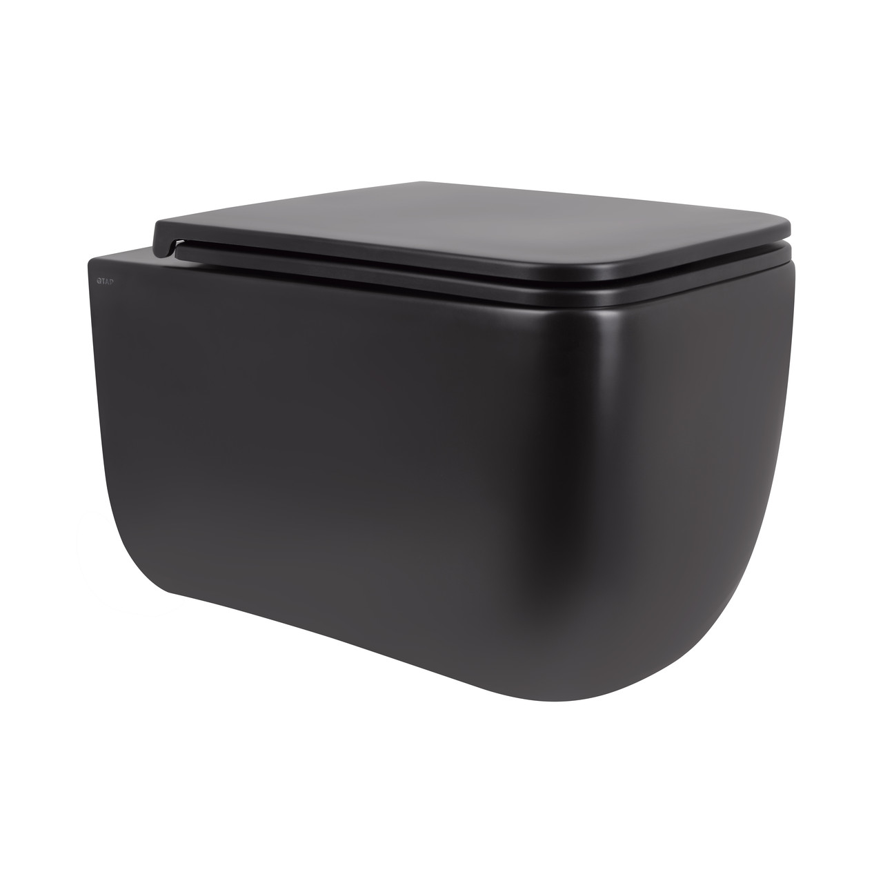 Унітаз підвісний Qtap Gemini безободковий з сидінням Soft-close QT2533076EUQMB Krash Твій Вибір, фото 1