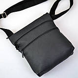 Чоловіча сумка з натуральної шкіри, месенджер, барсетка, планшетка, Офісна сумка для документів, фото 9