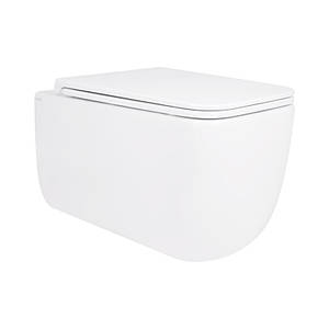 Унітаз підвісний Qtap Gemini безободковий з сидінням Soft-close QT2533076EUQW