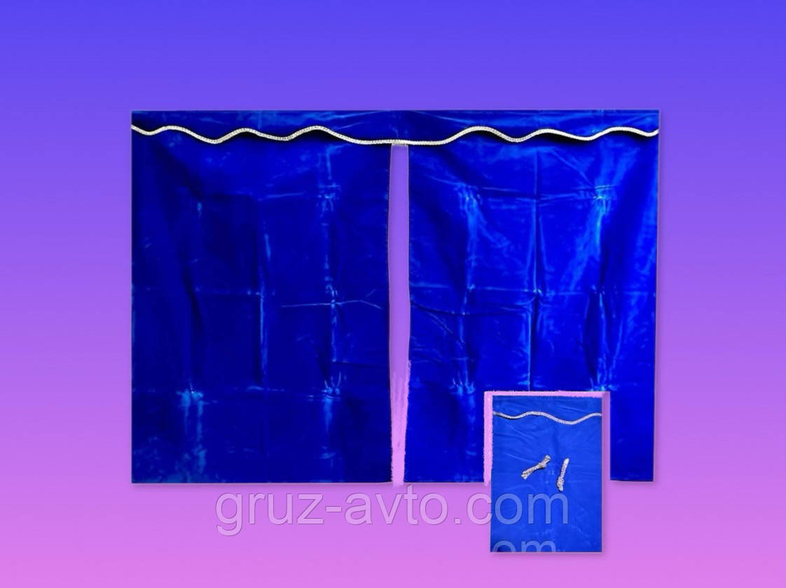 Штори Scania повний комплект (ламбрекени та куточки, нічні штори на лобове скло, штори спального місця