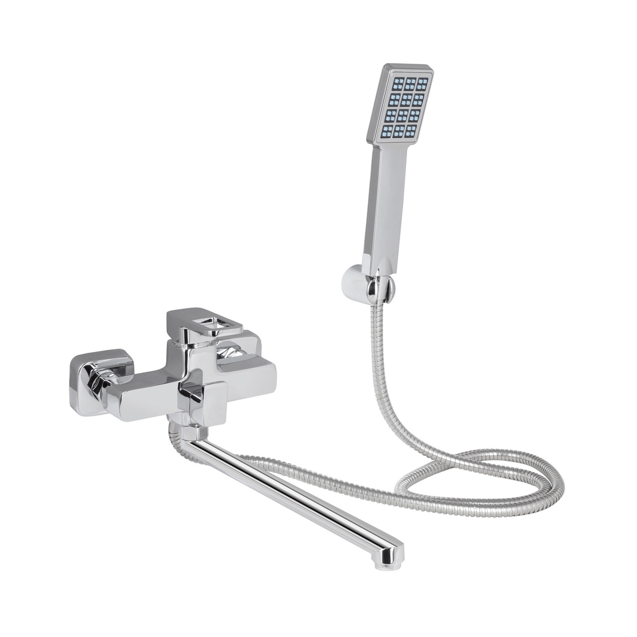 Змішувач для ванни Lidz Wawel 005 з поворотним виливом (з душовим гарнітуром) (k35) LDWAW005CRM45389 Chrome Krash Твій Вибір, фото 1