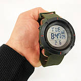 Годинник наручний чоловічий SKMEI 1213AG ARMY GREEN BIG SIZE, брендовий чоловічий годинник. Колір: зелений, фото 11