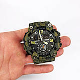 Годинник наручний чоловічий SKMEI 1965CMGN CAMO GREEN, військовий чоловічий наручний годинник зелений. Колір:, фото 11