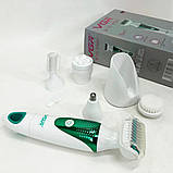 Набір VGR V-720 5 в 1 для догляду, триммер для носа, брів, тіла, пристрій для чищення обличчя, масажер, фото 8